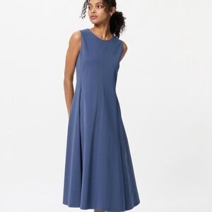 Uniqlo Ultra Stretch Dress XS periwinkle blue with pockets